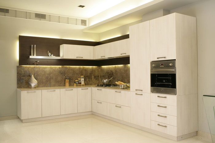 Modern Indian Style Kitchen Design : With clean lines, sleek surfaces