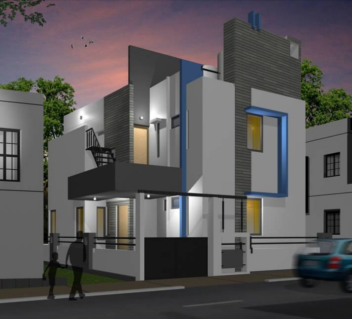 Beautiful Front Elevation House Design by Ashwin Architects