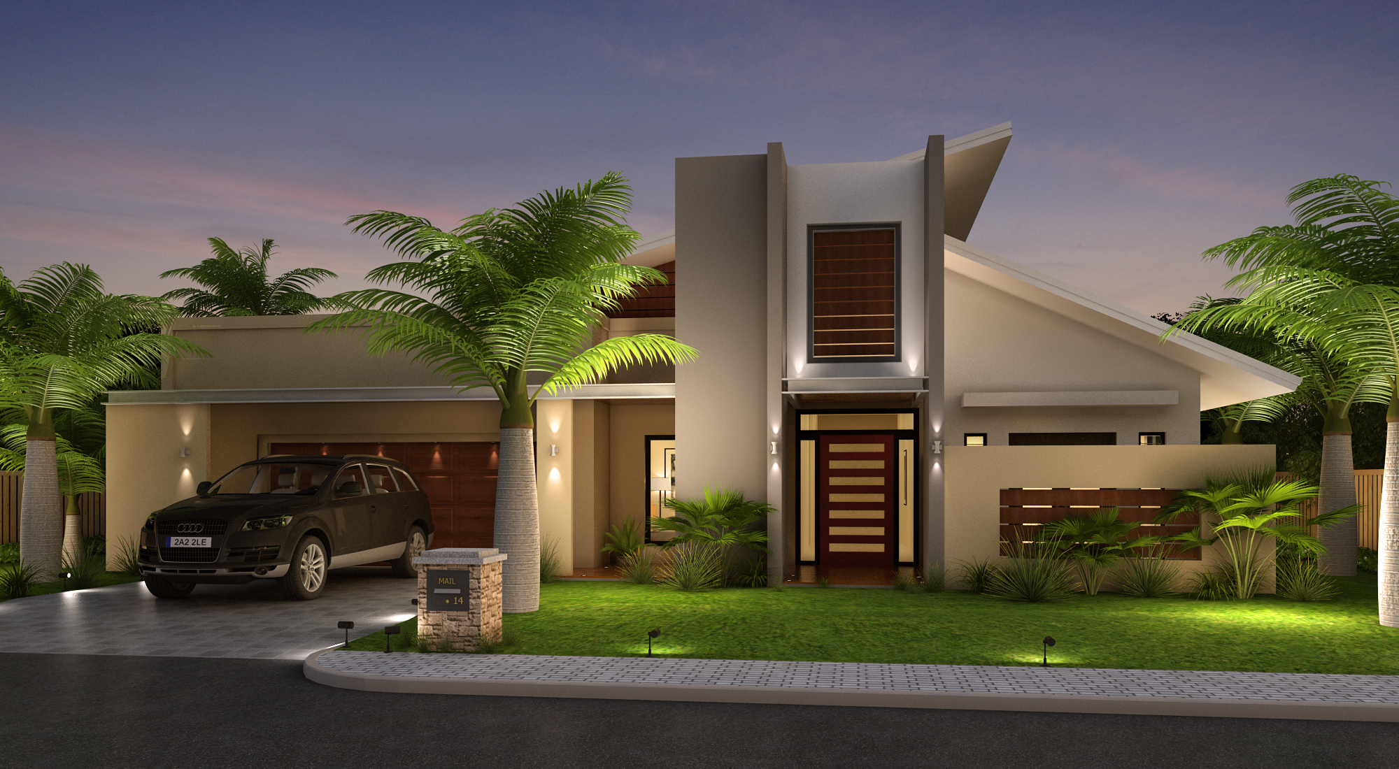 design of house front view