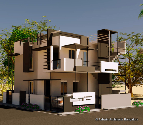 Beautiful Front Elevation House Design by Ashwin Architects