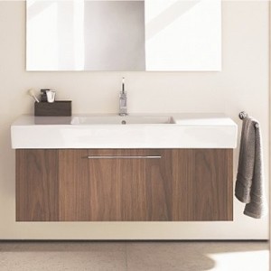 Amazing-Luxury-Bathroom-With-Modern-Bathroom-Sinks-Idea-With-Wooden-Shelf-Design-