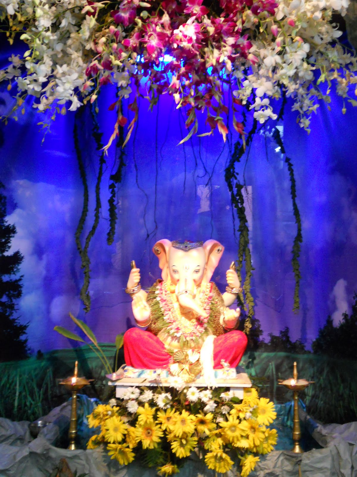 ganesh festival decoration ideas at home