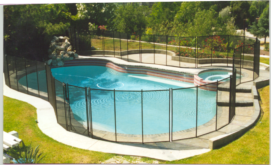 Design-Pool-Safety-Fence-Ideas-Installing-Pool-Safety-Fence-Around-With-Cool-And-Beautiful-Design-Swimming-Pool-With-Fence-Surrounding-Decor