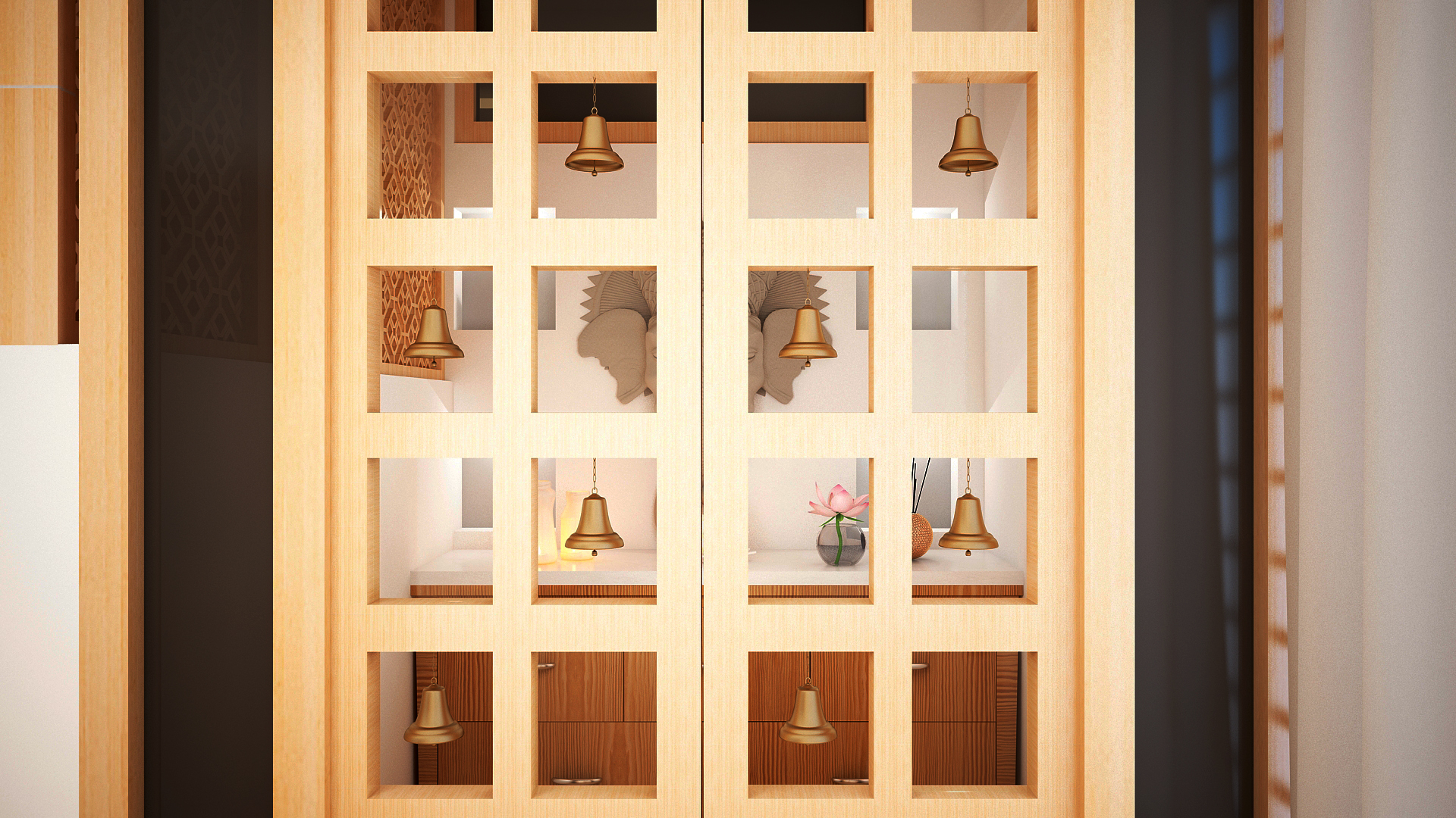 Pooja room Light Laminate_View05