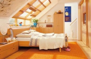 amusing-warm-attic-bedroom-design