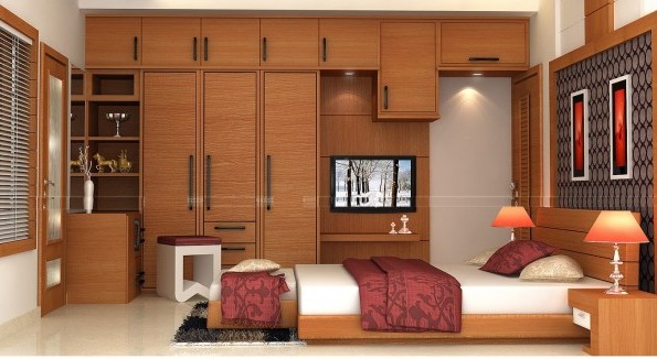 interior design of bedroom wardrobe