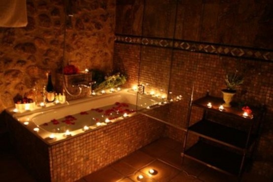 bathtub candle ideas