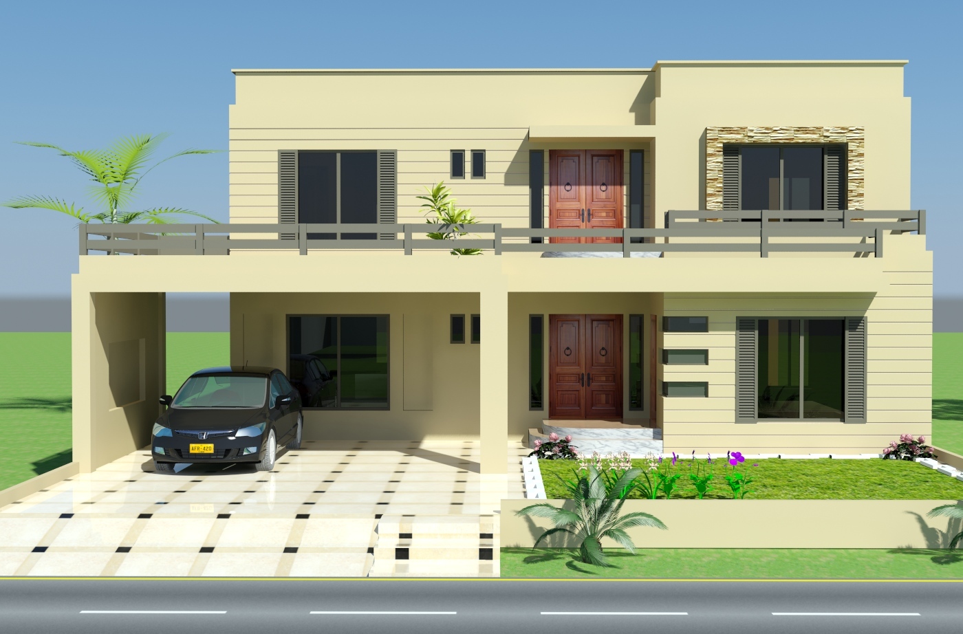 Modern Front House Elevation Designs