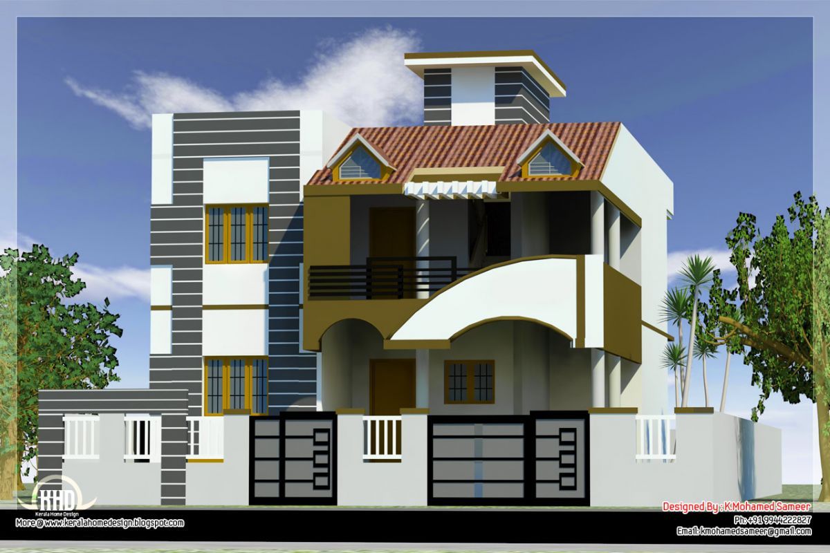 front elevation of indian simplex houses