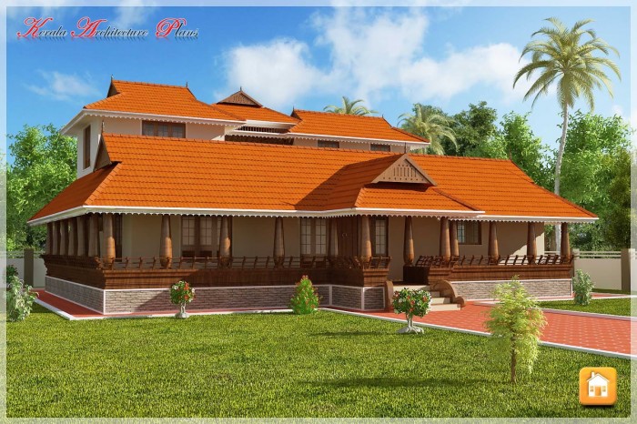 4 Bedroom Traditional Kerala Home Plan