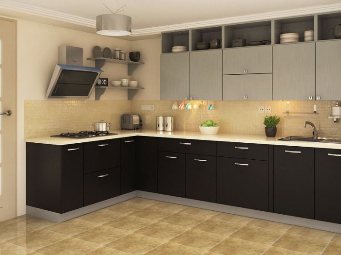 Indian Style Modular Kitchen Design for Apartment