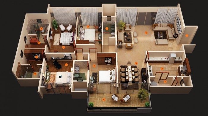 Four Bedroom Apartment