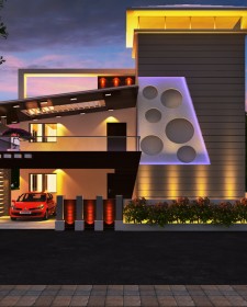 Modern 3D Indian Front Elevation Designs from Ghar360- 2015