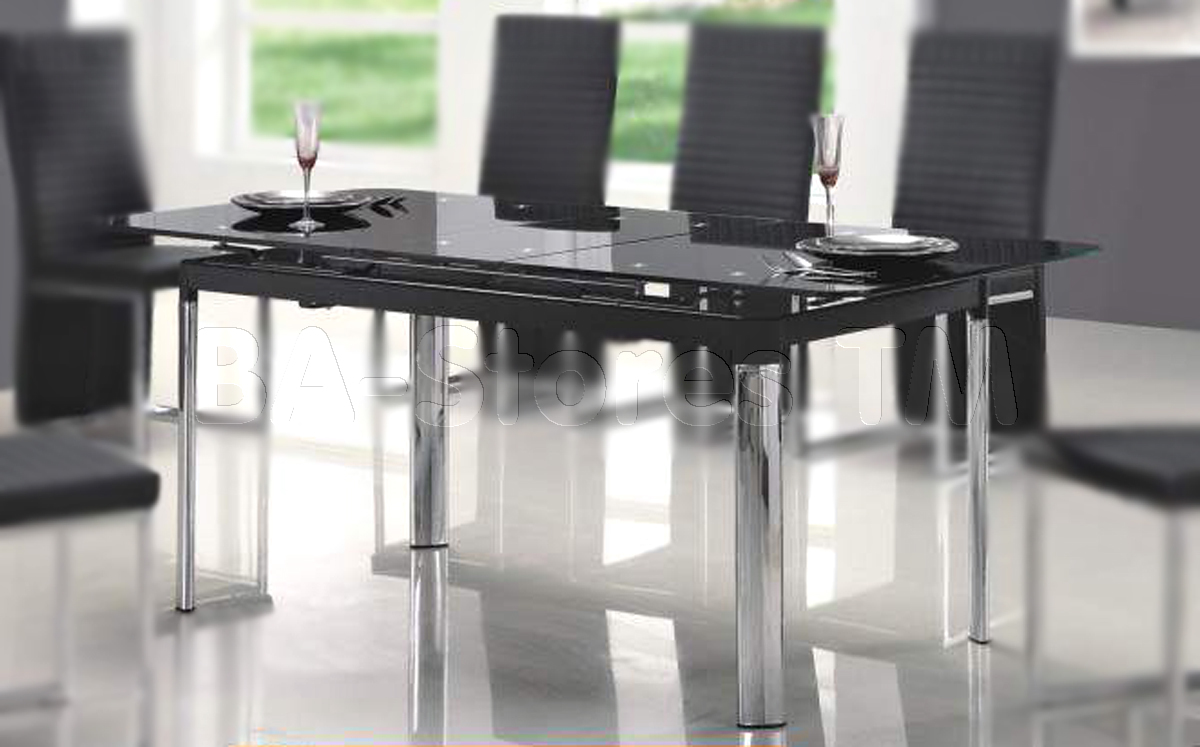 Black-Glass-Top-Dining-Tables-Design-Ideas-With-Stunning ...