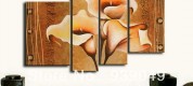 Free-Shipping-100-Handmade-New-Group-Canvas-Picture-Large-Flower-Art-Oil-Painting-font-b-Decoration
