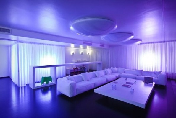 Luxury Apartments Design With Cool Lighting