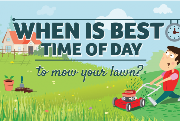 When is the best time of day to mow the lawn?
