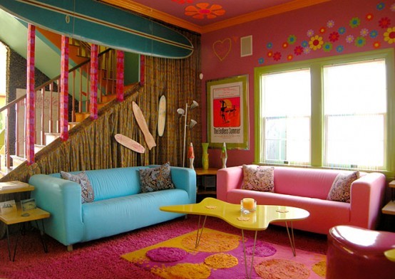 Ideas For Decorating A Modern Living Room, Modern Colourful Living Room Ideas