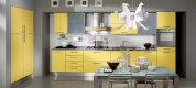 yellow-kitchen-design-with-lacquered-furniture