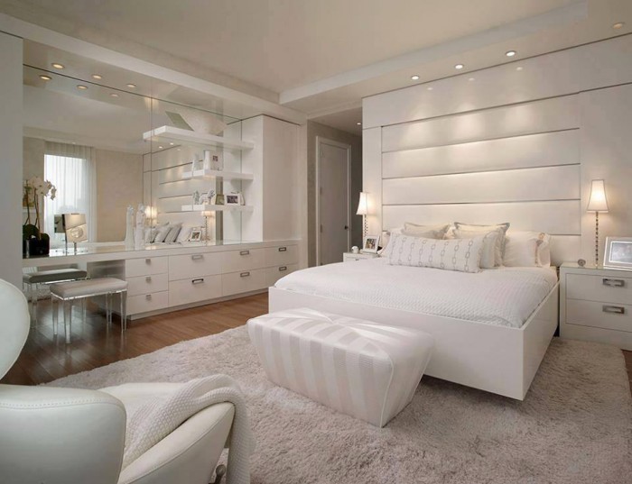 White Phenomenal Exquisite Bedroom